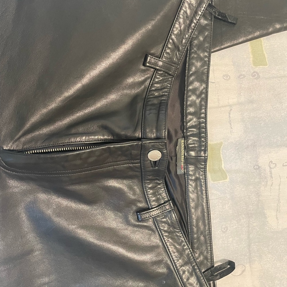 Woman’s leather pants